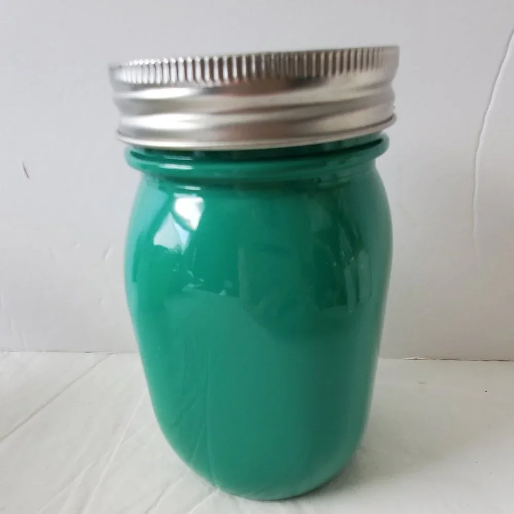 Three Painted Mason Jars